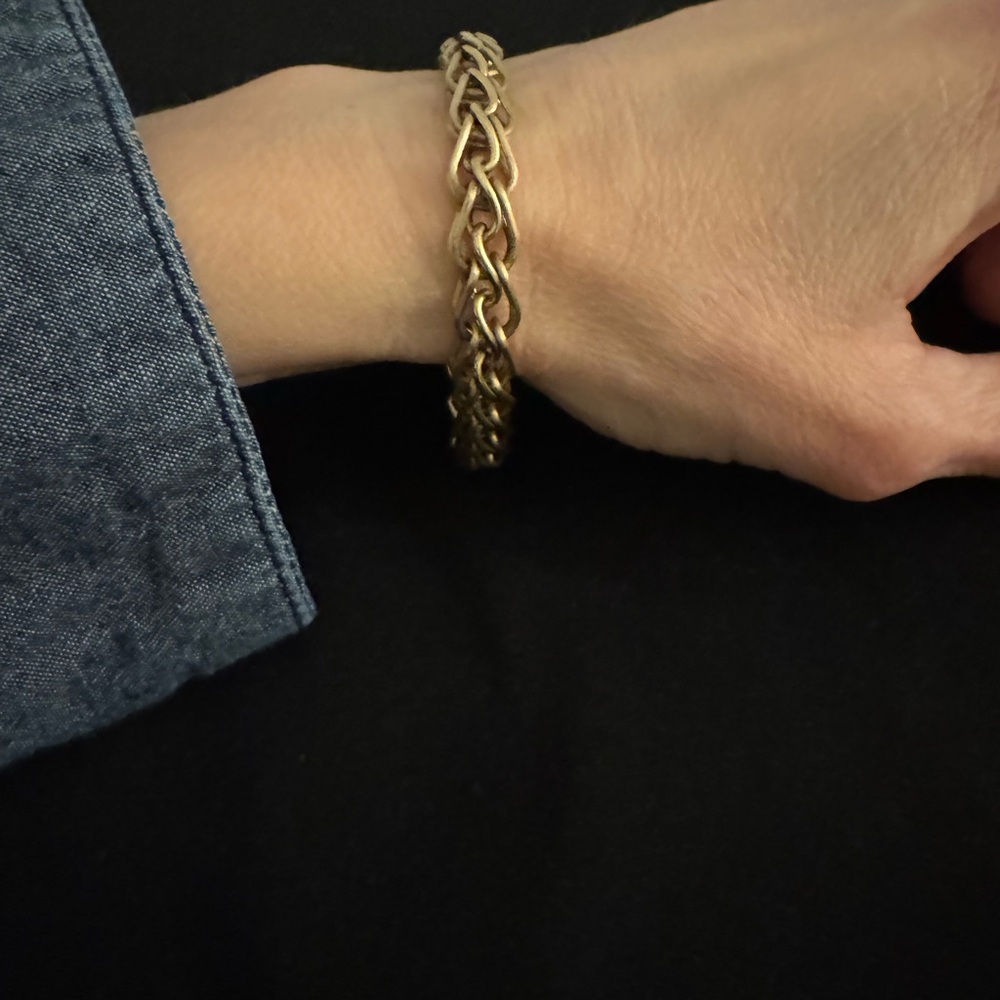 12K Gold Filled Fancy Link Bracelet - Picture 4 of 6
